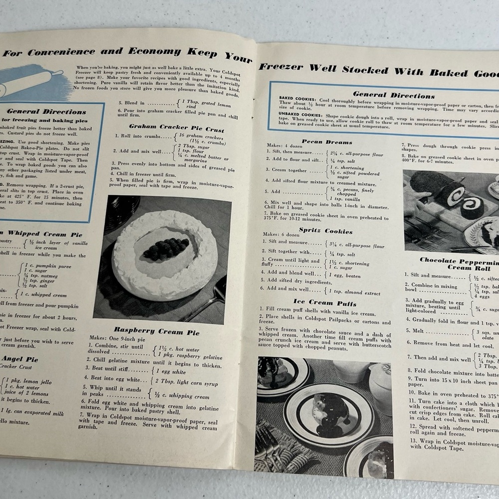 VTG 1952 Sears Coldspot How To Live With Your Freezer Recipe Booklet MCM - Picture 10 of 11